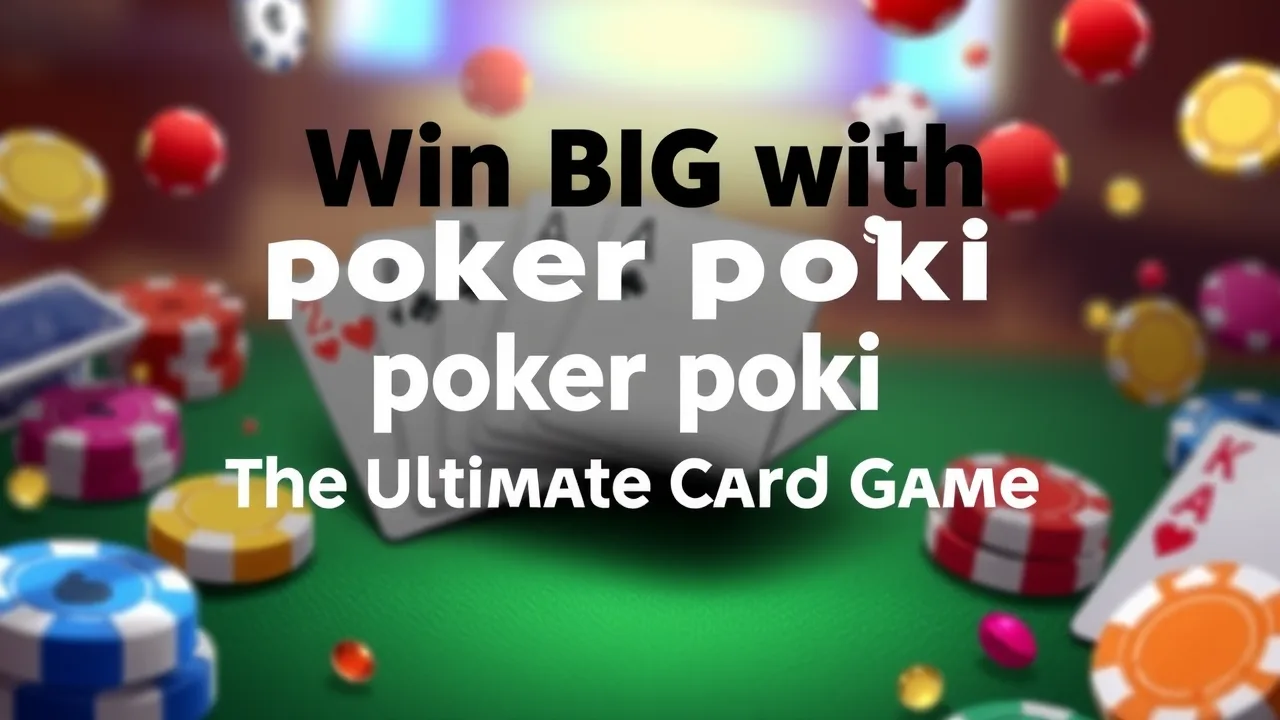 Win Big with poker poki: The Ultimate Card Game image