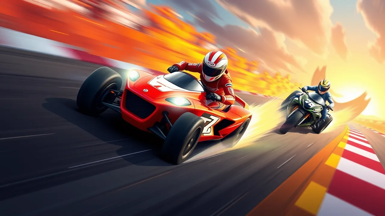 Racing Thrills Await in guegos poki image