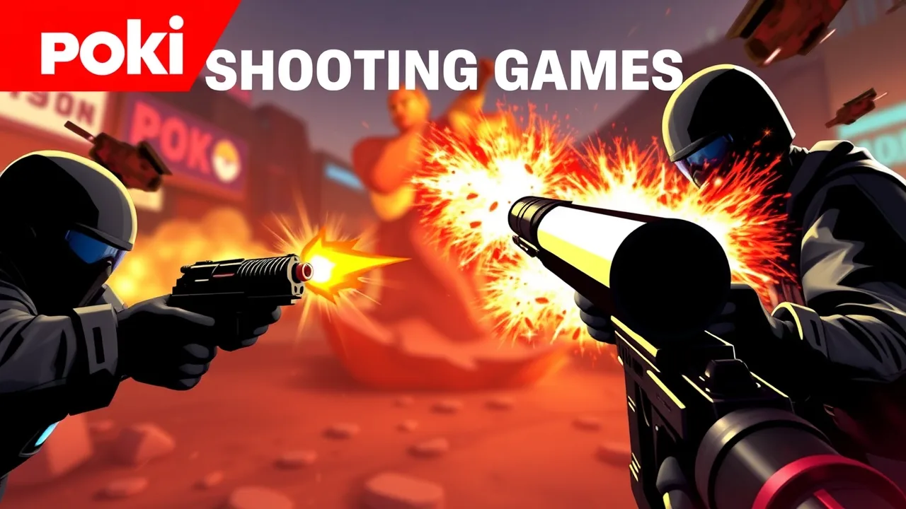 Top Shooting Games Featuring poki 2 player games image
