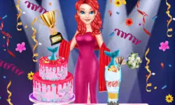 Mermaid Cake Cooking Design image