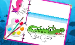 Sea Creatures Coloring Book image