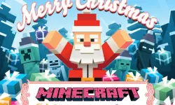 MineCraft Christmas Jigsaw  Puzzle image