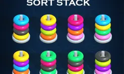 Sort Stack color Hoop Game