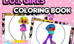 L.O.L OMG Girls Coloring Book image