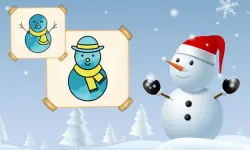 Happy Snowman Coloring