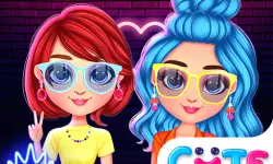 Rainbow Girls Neon Fashion image