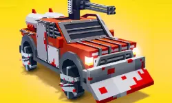 Zombie Derby: Blocky Roads Online