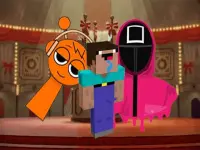 Nextbots on Minecraft Squid Game Sprunki