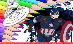 Coloring Book for Captain America image