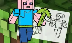 Minecraft Fun Coloring Book image