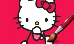 Easy Coloring Kitty image