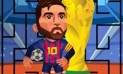 Messi in a maze image