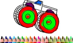 BTS Monster Truck Coloring