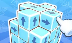 New Years Cube in 3D image