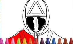 Squid Game Coloring Round image