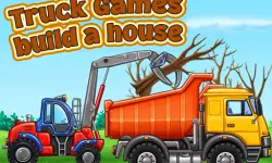 Truck games - build a house