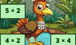 Multiplication: Bird Image Uncover