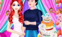 Mermaid Girl Wedding Cooking Cake Game image