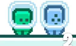 Green and Blue Cuteman 2 image