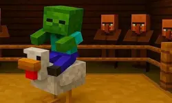 Chicken Jockey hidden lava chicken