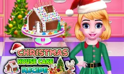 Christmas House Cake Recipe image