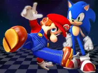 Super Mario  amp;amp; Sonic FNF Dance