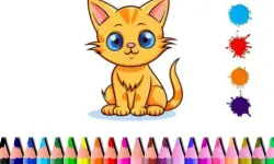 Cute Cat Coloring Book