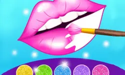 Glitter Lips Coloring Game image