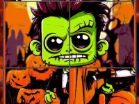 Franky  amp;amp; Vampire Halloween Puzzle
