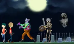 Creepy Clowns in the Graveyard image