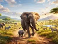 Zoo Elephant Simulator City Attack