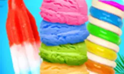 Rainbow Ice Cream And Popsicles - Icy Dessert Make