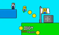 Obby vs Bacon Rainbow Parkour