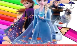 Coloring Book for Frozen Elsa