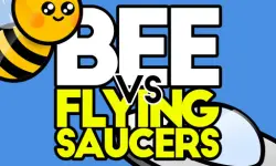 Bee vs flying saucers