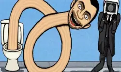 Toilet Monster Long Neck