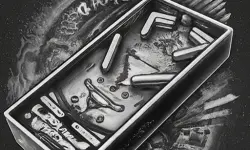 Pinball Black N White image