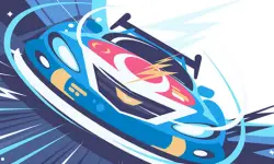 Fast Racing Car Hidden image