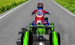 ATV Quad Bike Traffic Rider