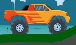 Monster Truck Hill Driving 2D image