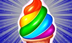 Frosty Ice Cream! Icy dessert image