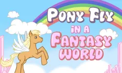 Pony fly in a fantasy world image