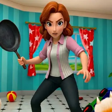 Bad Cat Prankster Moms Return